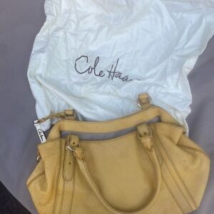 Yellow Cole Haan Purse